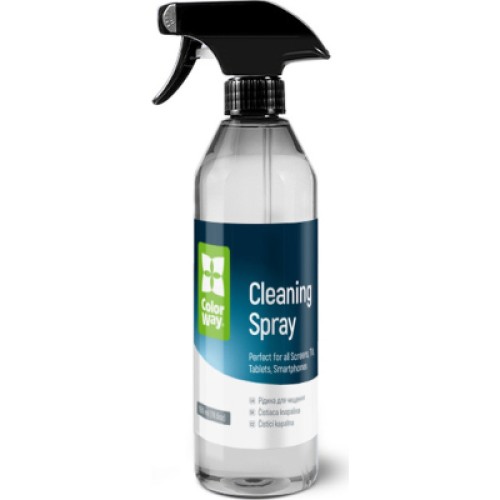 Спрей для очистки ColorWay Cleaning Kit, Large, OLED/LED/LCD/TFT, 550ml, microfibre*2 (CW-5500)