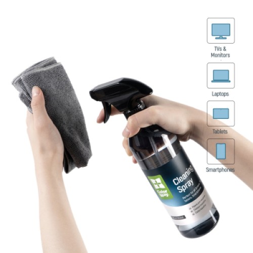 Спрей для очистки ColorWay Cleaning Kit, Large, OLED/LED/LCD/TFT, 550ml, microfibre*2 (CW-5500)