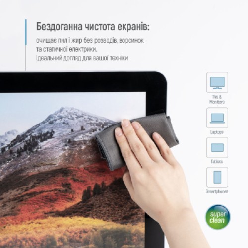 Спрей для очистки ColorWay Cleaning Kit, Large, OLED/LED/LCD/TFT, 550ml, microfibre*2 (CW-5500)