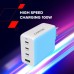 Зарядное устройство Canyon CU100ACC GaN 100W 3xPD 1xQC EU White (CNS-CUW100ACC)