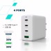 Зарядное устройство Canyon CU100ACC GaN 100W 3xPD 1xQC EU White (CNS-CUW100ACC)