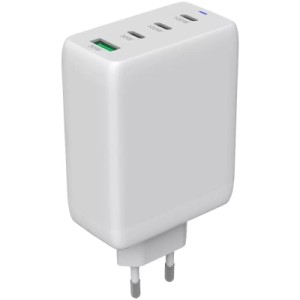 Зарядное устройство Canyon CU100ACC GaN 100W 3xPD 1xQC EU White (CNS-CUW100ACC)