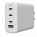Зарядное устройство Canyon CU140ACC GaN 150W 3xPD 1xQC EU White (CNS-CUW140ACC)