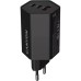 Зарядное устройство Canyon HEXAGON 65 GaN 65W 2xPD 1xQC EU Black (CND-CHAHEX65B)