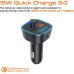 FM модулятор Vortex VO2101 USB QC3.0/USB OTG/microSD Black (VO2101)