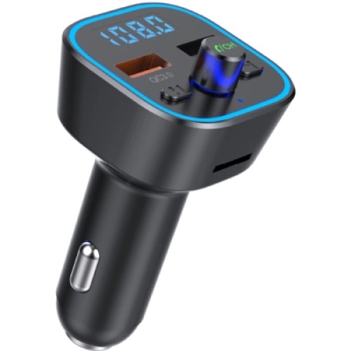 FM модулятор Vortex VO2101 USB QC3.0/USB OTG/microSD Black (VO2101)