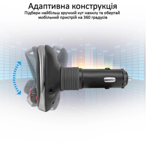 FM модулятор Promate SmarTune 3 BLUETOOTH/AUX/SD/USB 2XUSB 3.4 A BLACK (smartune-3.black)