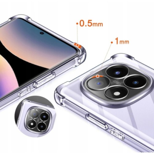 Чехол для мобильного телефона BeCover Anti-Shock Xiaomi Redmi Note 14 Pro 4G Clear (713036)