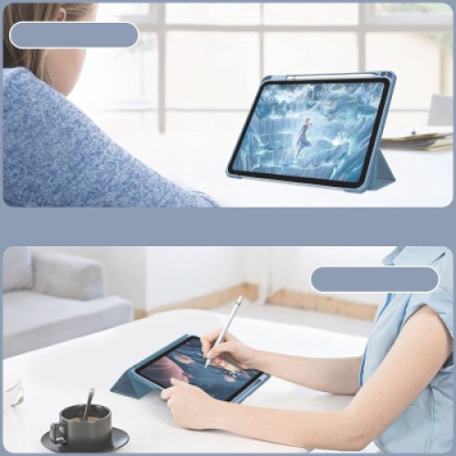 Чехол для планшета BeCover Soft Edge TPU Apple Pencil Apple iPad Air (4/5) 2020/2022 10.9" Blue Haze (711697)