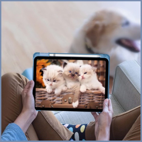 Чехол для планшета BeCover Soft Edge TPU Apple Pencil Apple iPad Air (4/5) 2020/2022 10.9" Blue Haze (711697)