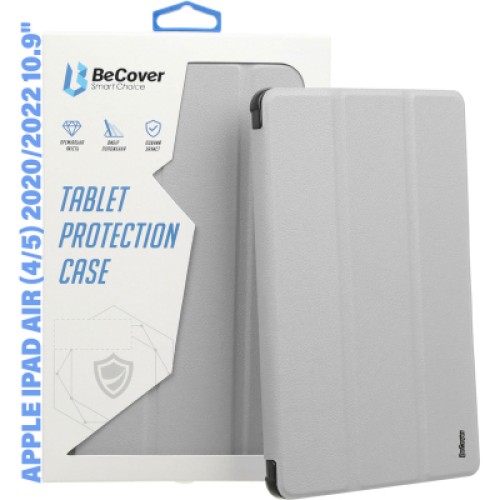 Чехол для планшета BeCover Soft Edge TPU Apple Pencil Apple iPad Air (4/5) 2020/2022 10.9" Gray (711699)