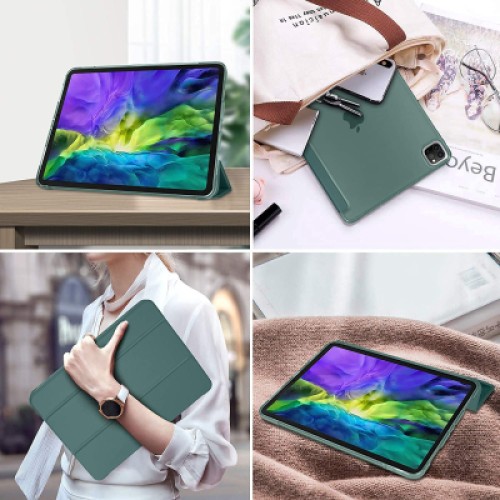 Чехол для планшета BeCover Tri Fold Hard BeCover Apple iPad Pro 11 2020/2021/2022 Dark Green (709667)