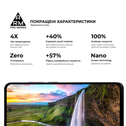 Стекло защитное Armorstandart Pro Motorola G05 / E15 Black (ARM83294)