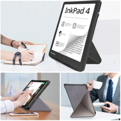 Чехол для электронной книги BeCover Ultra Slim Origami PocketBook 743G InkPad 4/InkPad Color 2/InkPad Color 3 (7.8") Gray (713087)