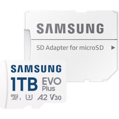 Карта памяти Samsung 1TB microSDXC Class UHS-I U3 V30 A2 EVO Plus + SD Adapter (MB-MC1T0SA/EU)