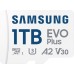 Карта памяти Samsung 1TB microSDXC Class UHS-I U3 V30 A2 EVO Plus + SD Adapter (MB-MC1T0SA/EU)