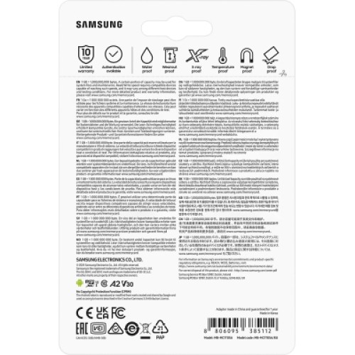 Карта памяти Samsung 1TB microSDXC Class UHS-I U3 V30 A2 EVO Plus + SD Adapter (MB-MC1T0SA/EU)