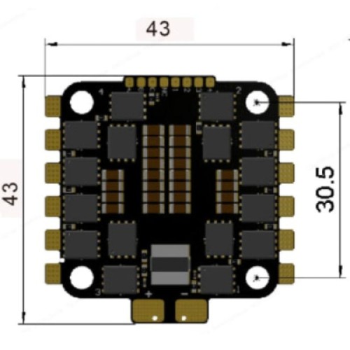 Полетный стек Hobbyporter F405 + 55A ESC (F405BLS55A)