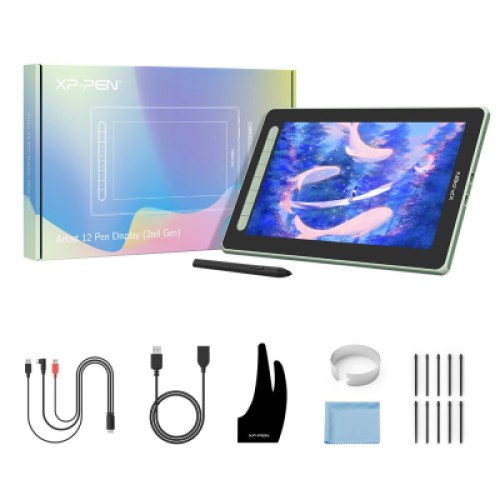 Планшет-монитор XP-Pen Artist 12 Pen Display (2nd Gen) Green (JPCD120FH_G)