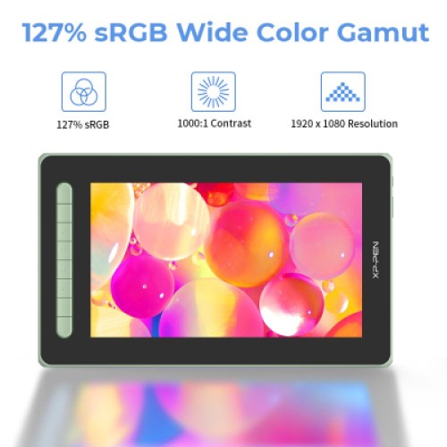 Планшет-монитор XP-Pen Artist 12 Pen Display (2nd Gen) Green (JPCD120FH_G)