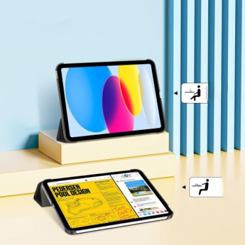 Чехол для планшета BeCover Tri Fold Hard Apple iPad 10.9" 2022/2024 Black (712983)