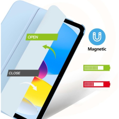 Чехол для планшета BeCover Tri Fold Hard Apple iPad 10.9" 2022/2024 Light Blue (712984)