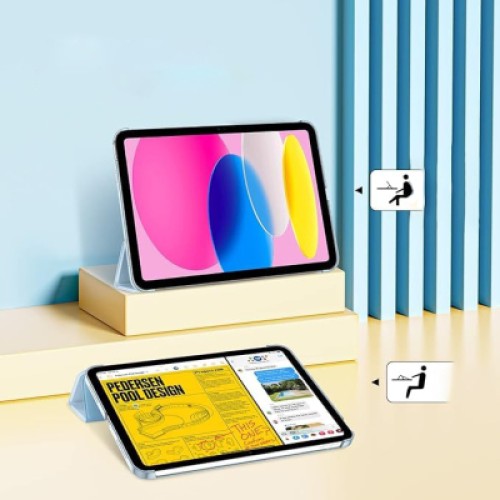 Чехол для планшета BeCover Tri Fold Hard Apple iPad 10.9" 2022/2024 Light Blue (712984)