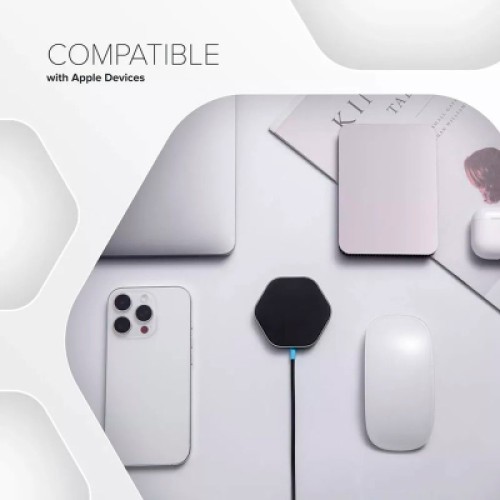 Зарядное устройство Canyon wireless charger HEXAGON 110 Dark Grey Blue (CNS-WCS110)