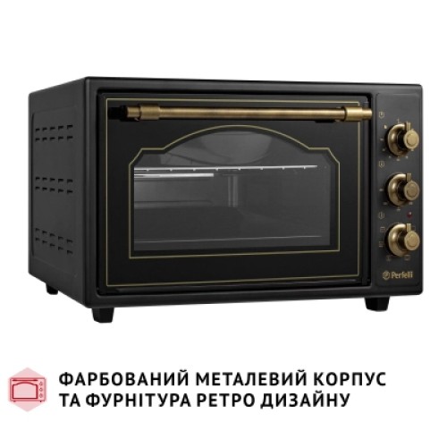 Электропечь Perfelli LAGGIO 37 BLACK RETRO