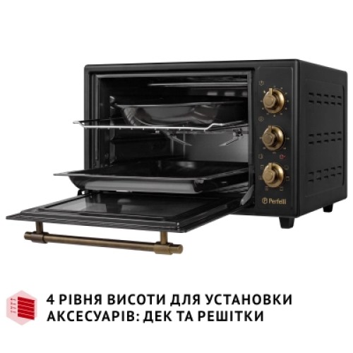 Электропечь Perfelli LAGGIO 37 BLACK RETRO