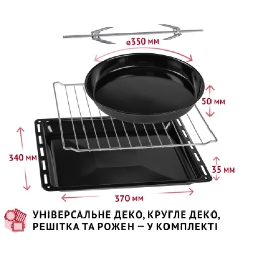 Электропечь Perfelli MIRAGE 37 GREY