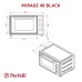Электропечь Perfelli MIRAGE 48 BLACK