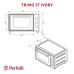 Электропечь Perfelli TRIMO 37 IVORY