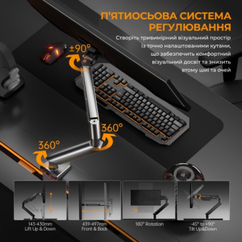 Кронштейн Anda Seat AD-W-A6D-1S-FW