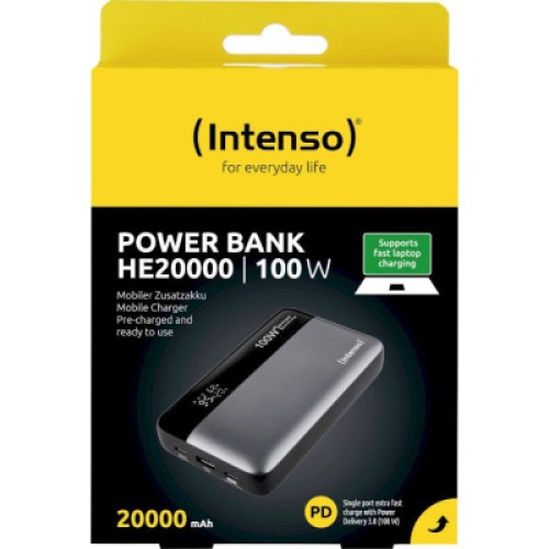 Батарея универсальная Intenso HE20000 20000mAh PD/3.0/100W (7350050)