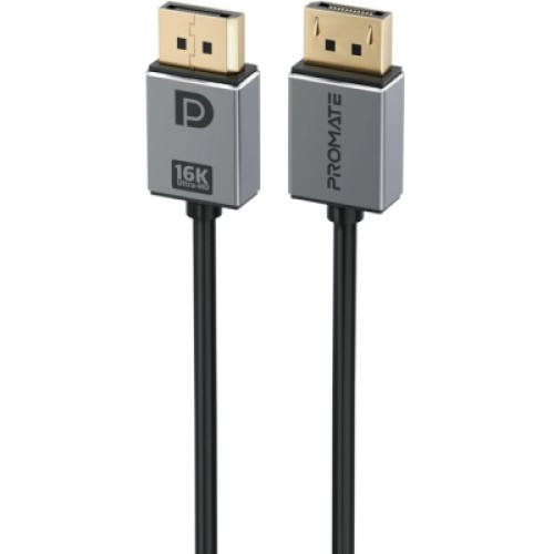 Кабель мультимедийный DisplayPort to DisplayPort v.2.0 dplink-16k.black Promate (dplink-16k.black)