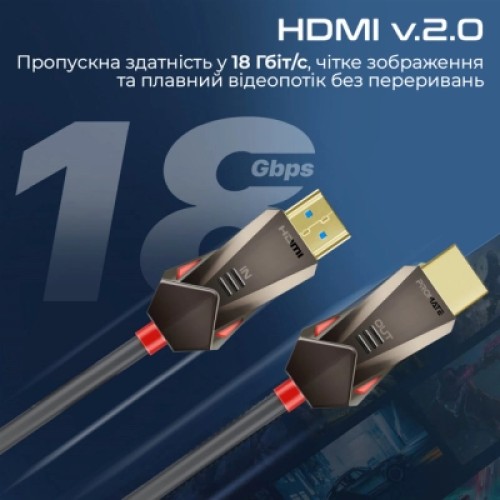 Кабель мультимедийный HDMI to HDMI v.2.0 prolink4k60-20m Promate (prolink4k60-20m)
