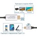 Кабель мультимедийный USB-C to HDMI hdlink-60h.grey Promate (hdlink-60h.grey)