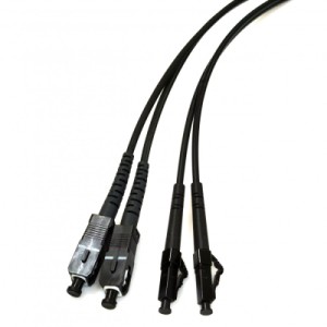 Оптичний патчкорд Cor-X SC/UPC-LC/UPC SingleMode, Duplex, black, 2m (UPC-2SCLC(SM)D(ON)BK)