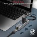 Концентратор Promate USB Hub 4 ports gigahub-c.grey (gigahub-c.grey)