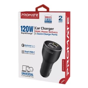 Зарядное устройство Promate powerdrive-120.black