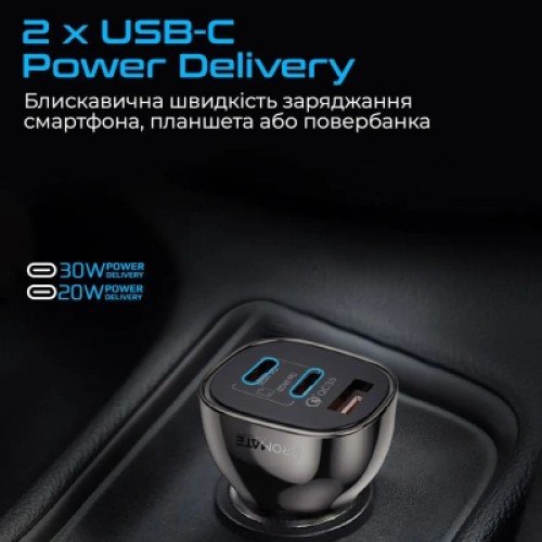 Зарядное устройство Promate transdrive-80w