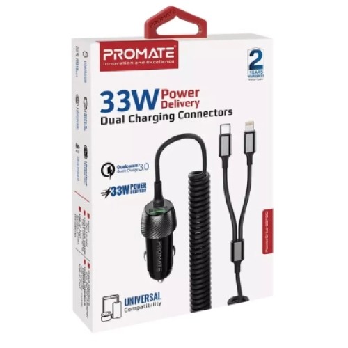 Зарядное устройство Promate powerdrive-33pdci.black