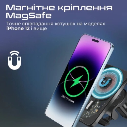 Зарядное устройство Promate lucidmount-15.black