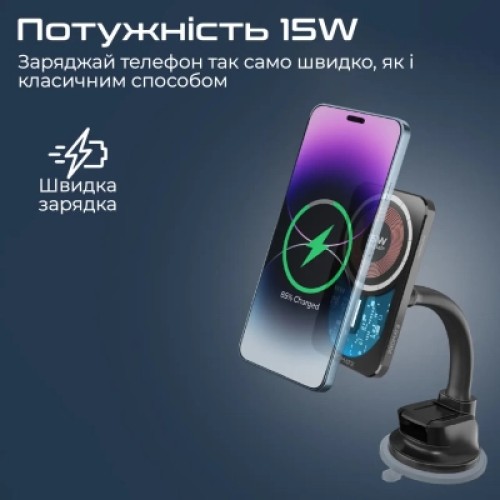 Зарядное устройство Promate lucidmount-15.black
