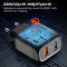 Зарядное устройство Promate biplug-qc3.eu-bk