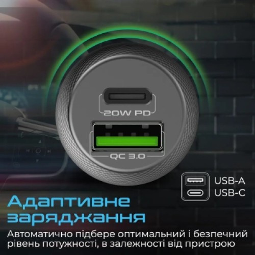 Зарядное устройство Promate drivegear-20w.black