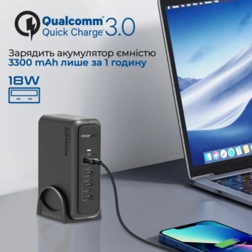 Зарядное устройство Promate ganport-140w.black