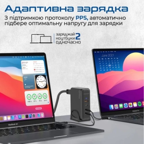 Зарядное устройство Promate ganport-140w.black