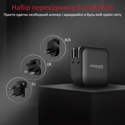 Зарядное устройство Promate ganport4-100pd.black